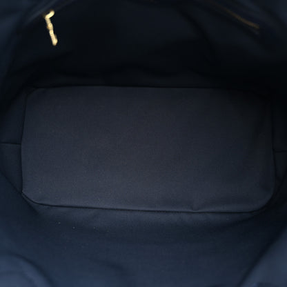 Louis Vuitton Monoglam Neverfull MM Blue 6 of 11