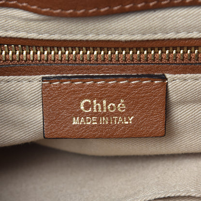 Chloe Suede Calfskin Small Faye Backpack Tobacco 7 of 10