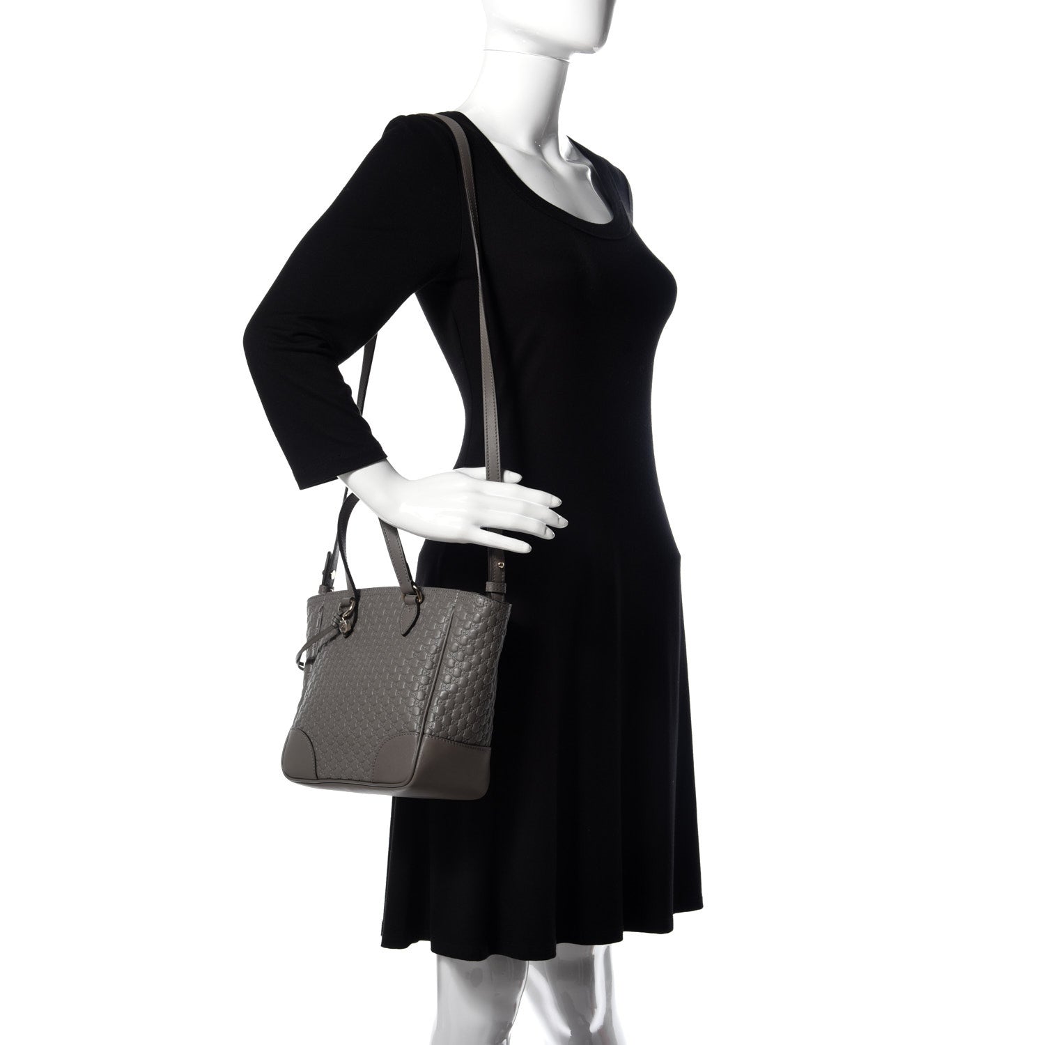 Gucci Microguccissima Small Bree Tote Graphite 2 of 9