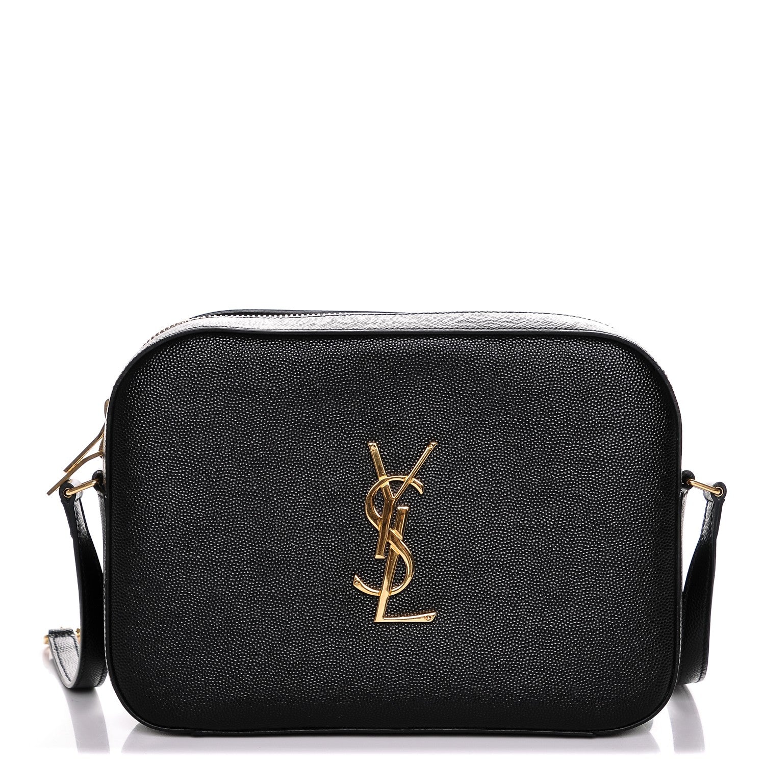 Saint Laurent Grain De Poudre Medium Classic Monogram Camera Bag Black 1 of 6