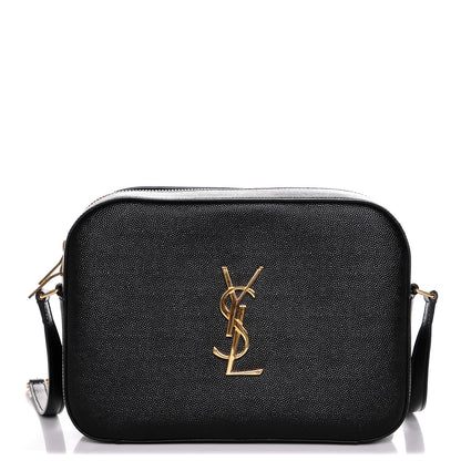 Saint Laurent Grain De Poudre Medium Classic Monogram Camera Bag Black 1 of 6