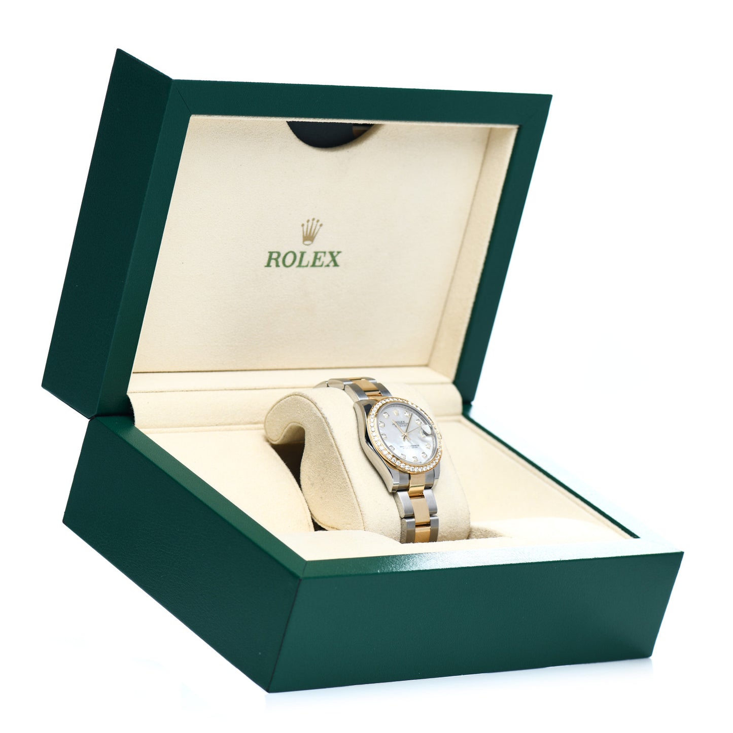 Stainless Steel 18K Yellow Gold Diamond Mother of Pearl 31mm Oyster Perpetual Datejust Watch 178383