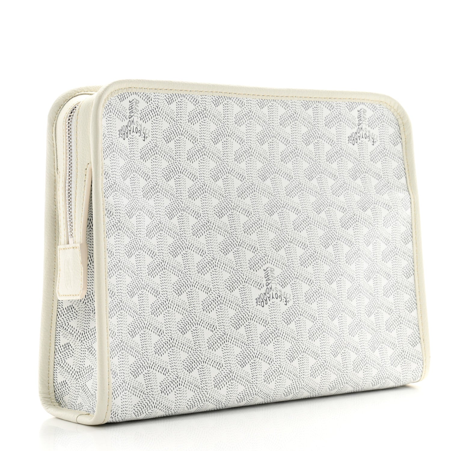 Goyard Goyardine Jouvence MM Toiletry Pouch White 3 of 11