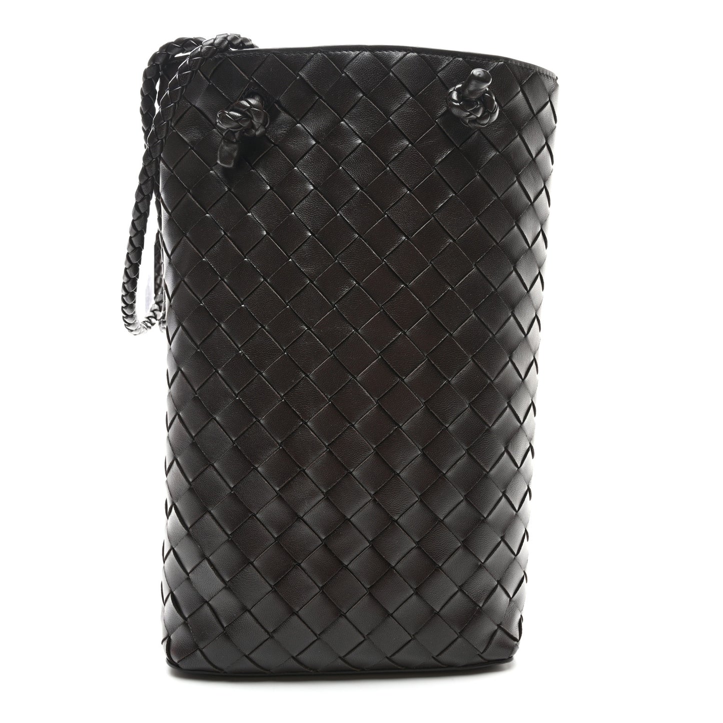 Nappa Intrecciato Mini Vertical Tote Fondant