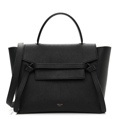Celine Grained Calfskin Micro Belt Bag Black 1 of 13