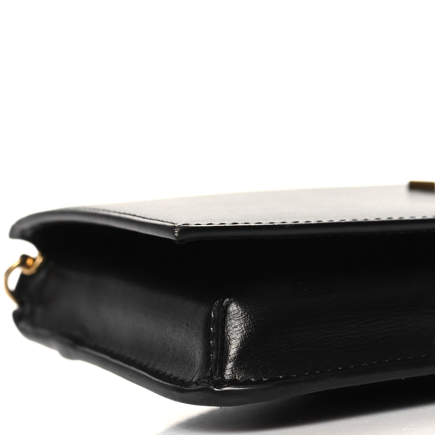 Grained Calfskin Monogram Phone Holder Crossbody Black