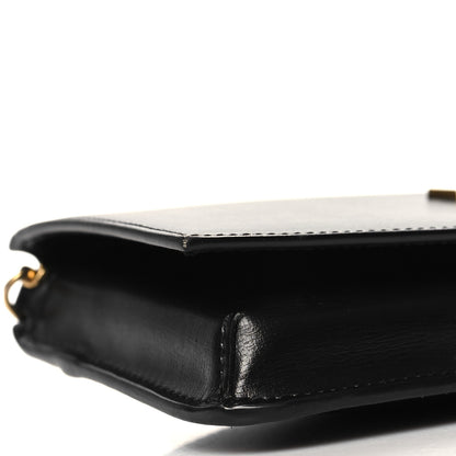 Saint Laurent Grained Calfskin Monogram Phone Holder Crossbody Black 9 of 12
