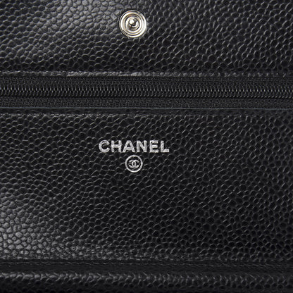 Chanel Caviar Quilted Wallet On Chain WOC Black 5 of 11