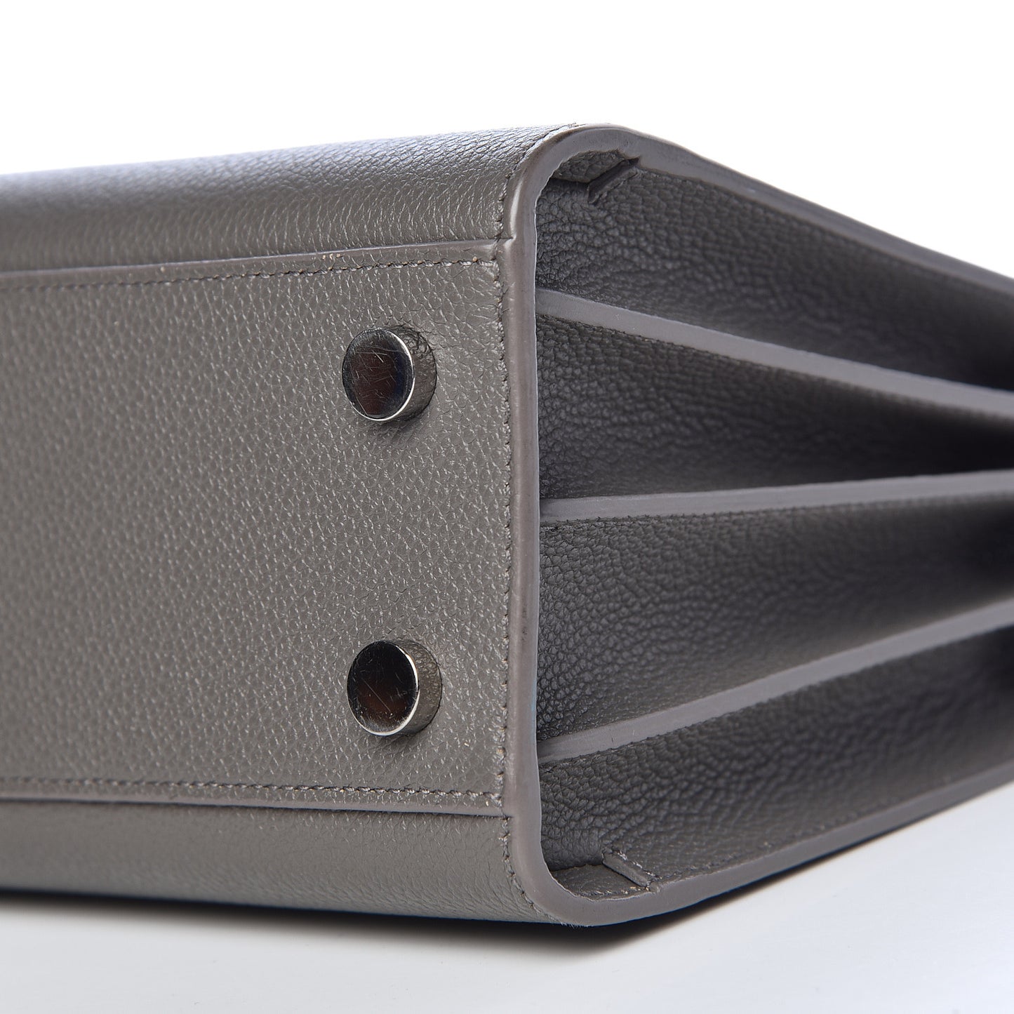 Grained Calfskin Nano Sac De Jour Fog