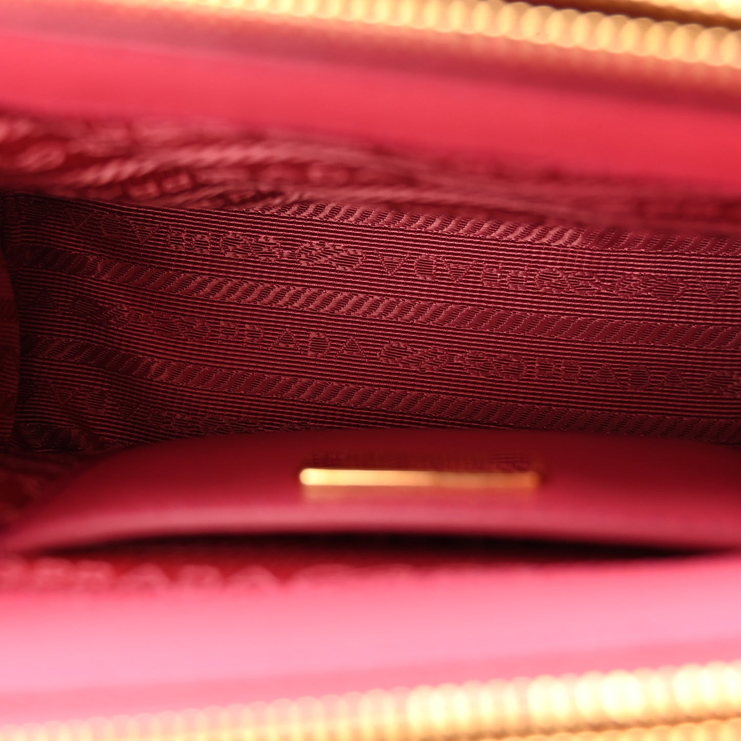 Saffiano Lux Micro Galleria Double Zip Tote Peonia