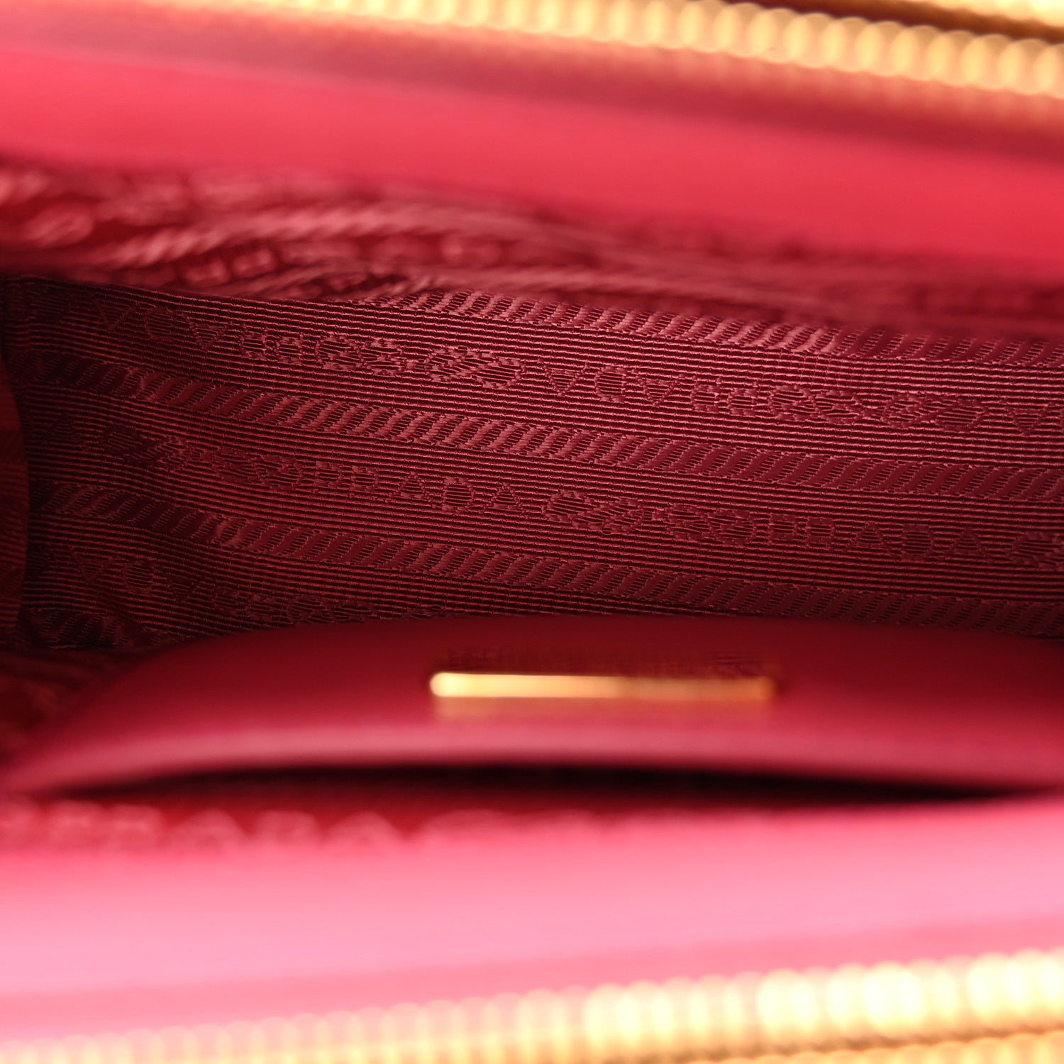 Prada Saffiano Lux Micro Galleria Double Zip Tote Peonia 5 of 10