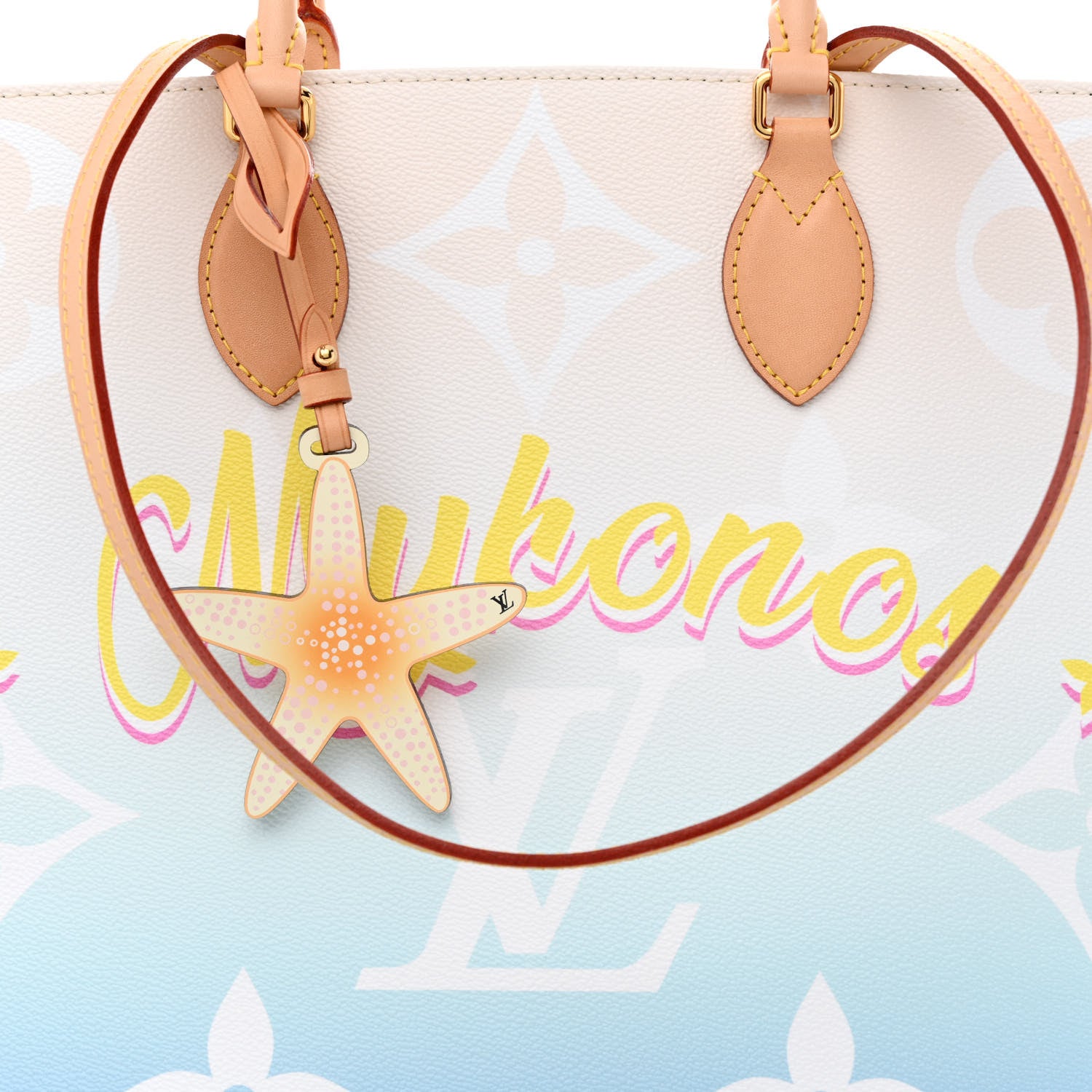 Louis Vuitton Monogram Giant Raffia Mykonos By The Pool Onthego GM Blue 7 of 9