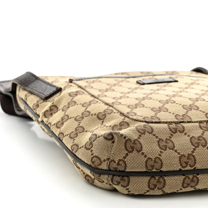 Gucci Monogram Flat Messenger Bag Dark Brown 9 of 10
