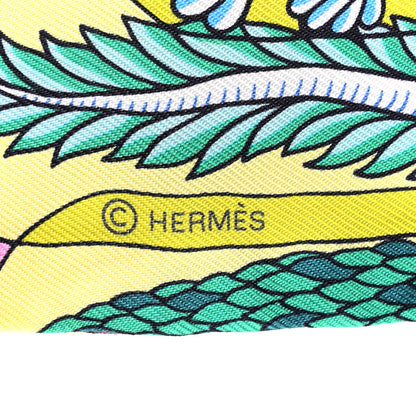 Hermes Silk Exposition Universelle Twilly Rose Vert Multicolor 3 of 5