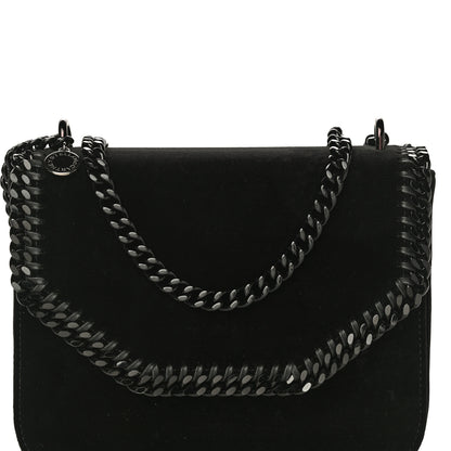 Stella McCartney Velvet Effect Medium Falabella Box Shoulder Bag Black 9 of 13