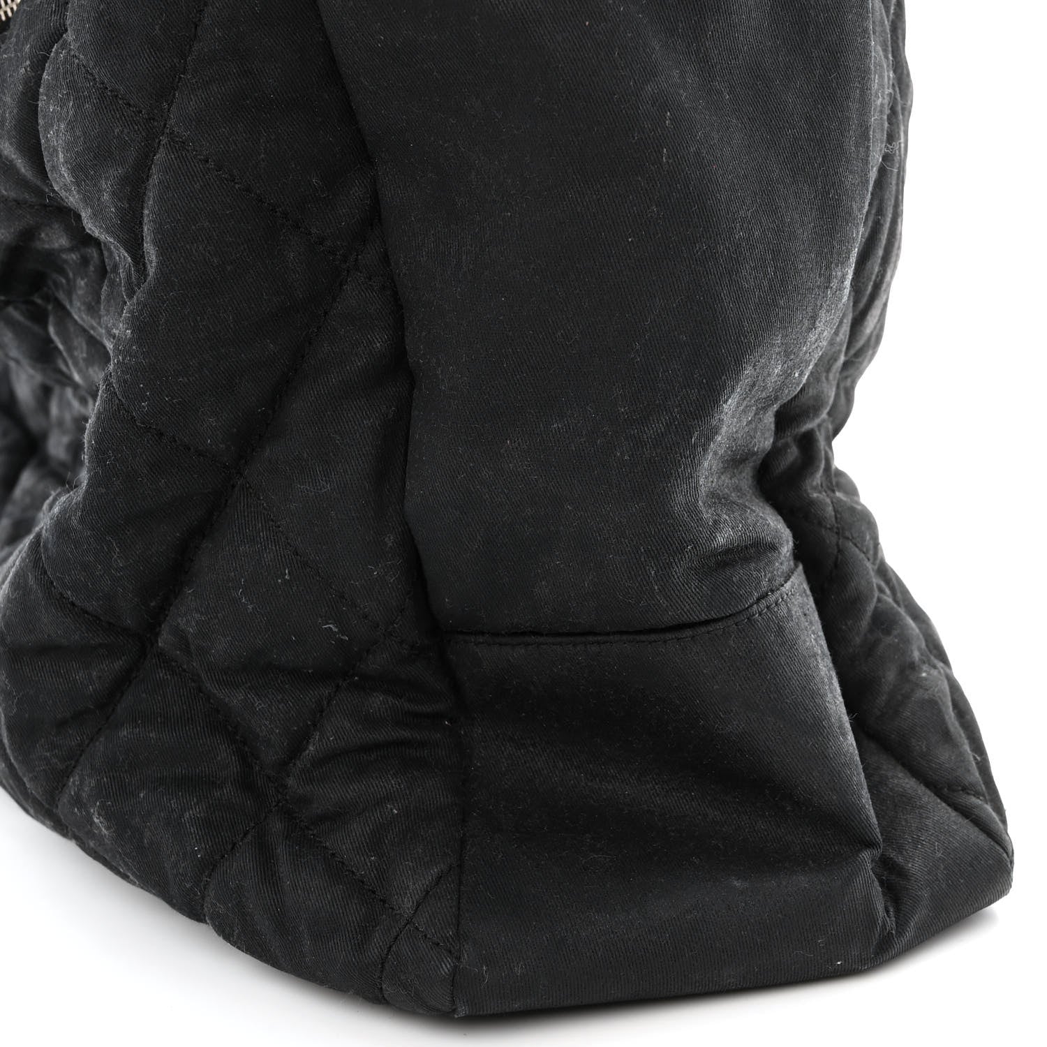 Chanel Coated Canvas Stitched XL Paris Biarritz Tote Black 19 of 20