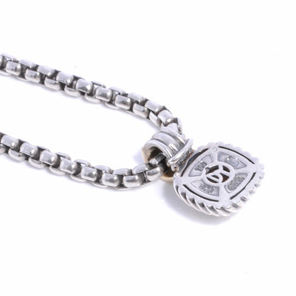 David Yurman Sterling Silver and 18k Pave Diamond Ice Necklace 4 of 4