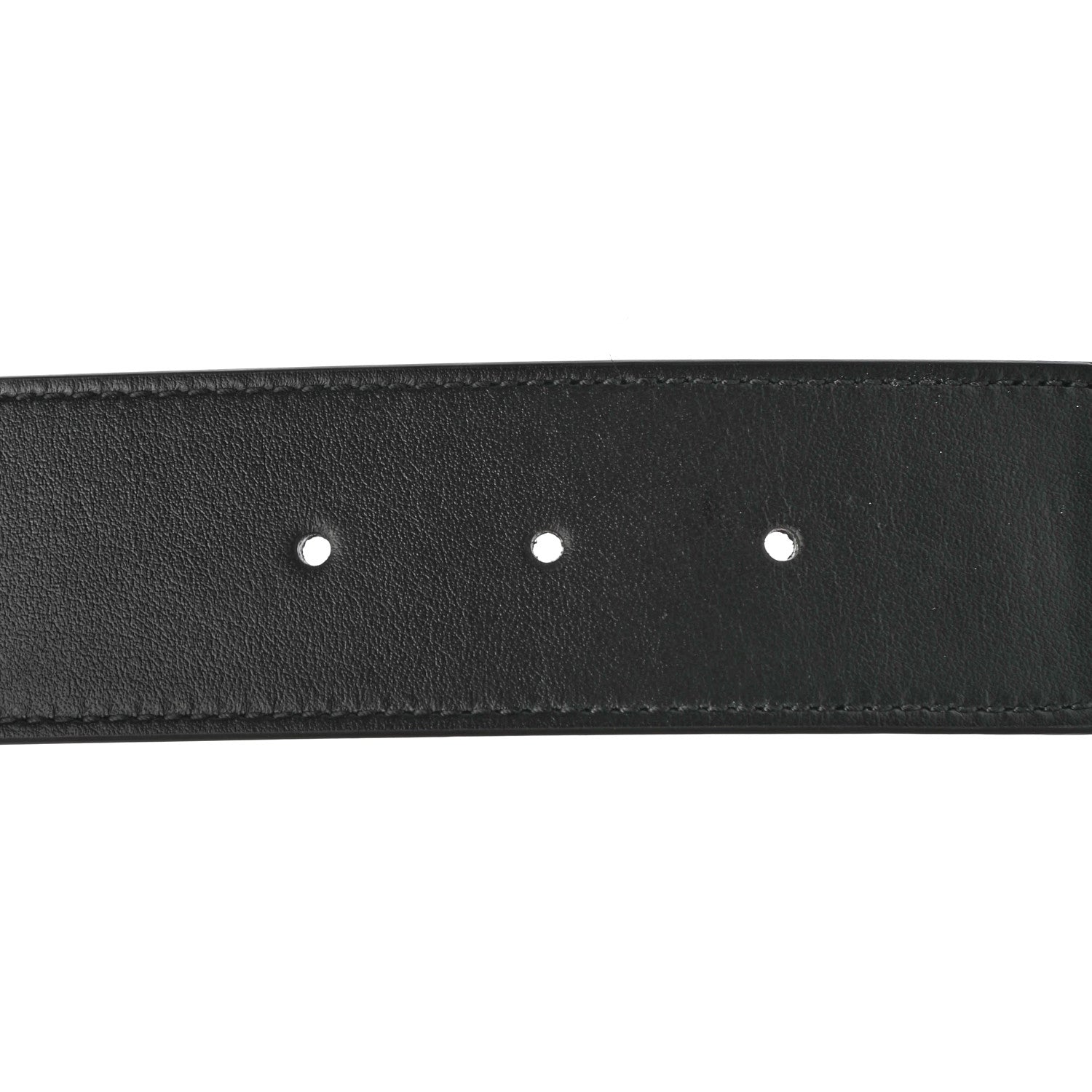 Gucci GG Supreme Monogram Matte Plutone Calfskin Double G 40mm Belt 95 38 Beige Ebony Black 3 of 5