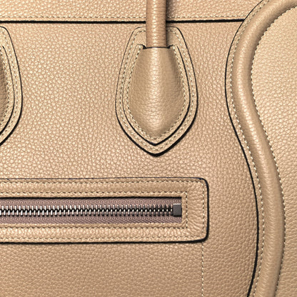 Celine Drummed Calfskin Micro Luggage Dune 11 of 14