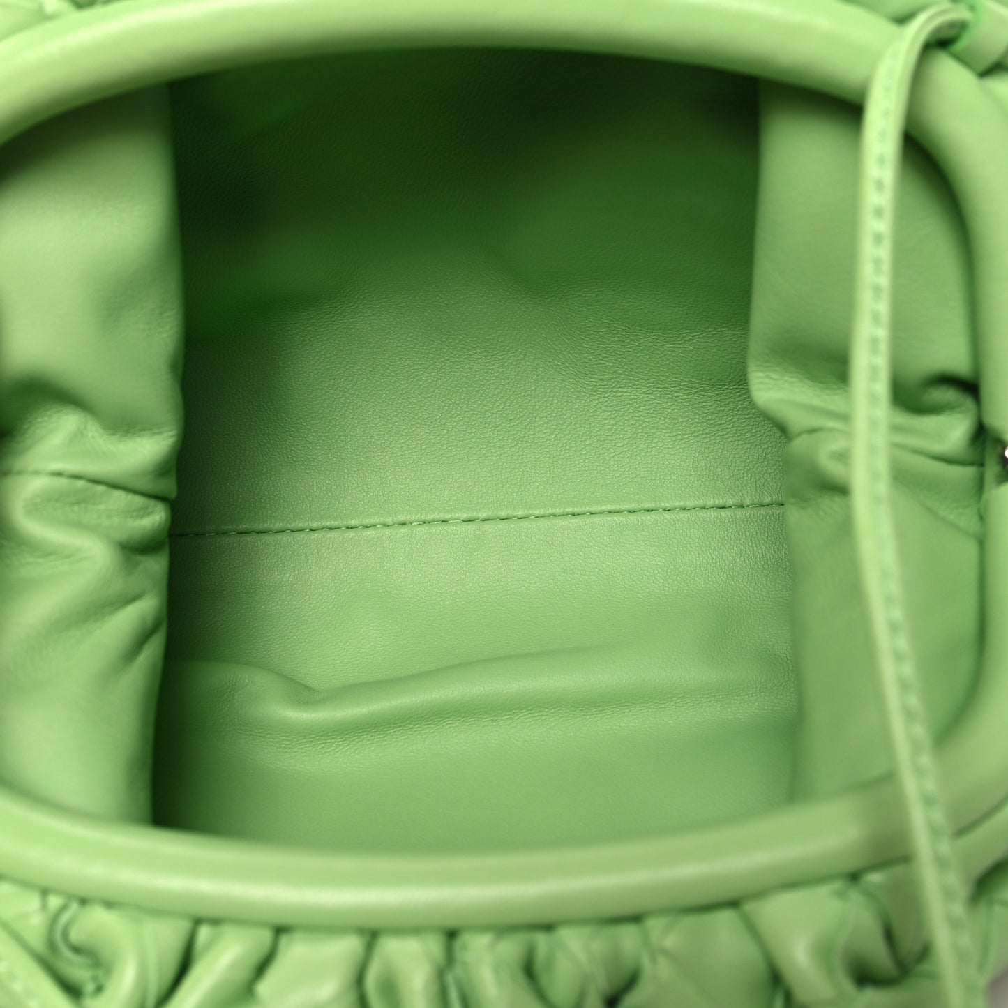 Nappa Intrecciato The Mini Pouch Pistachio