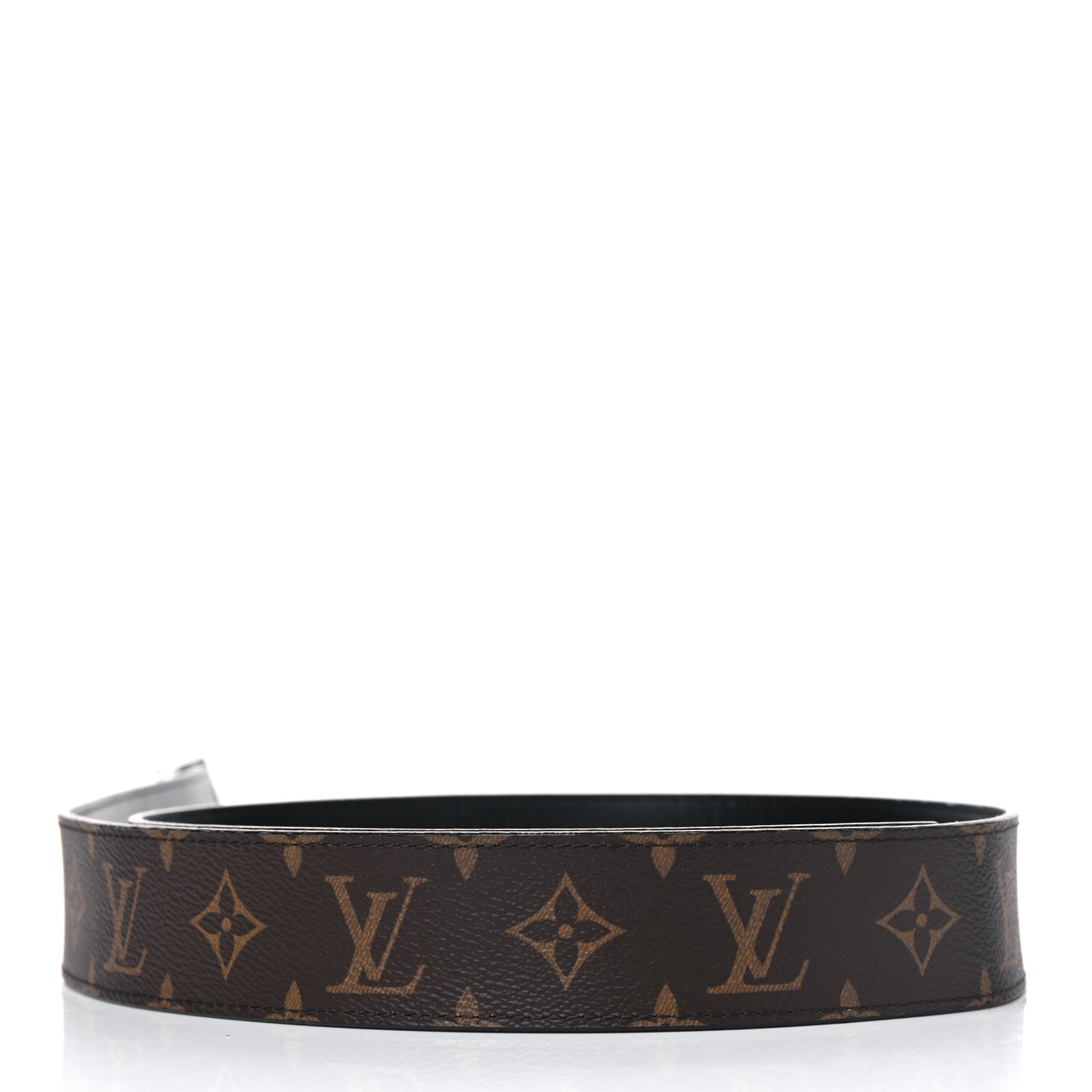 Louis Vuitton Calfskin Monogram 40mm LV Initiales Reversible Belt 105 42 Black 2 of 5