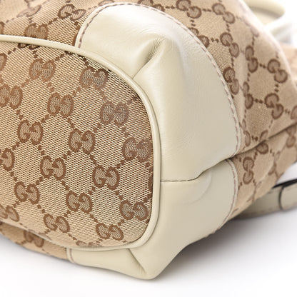 Gucci Monogram Margaux Calfskin Medium Sukey Top Handle Bag Beige Ebony Mystic White 10 of 11