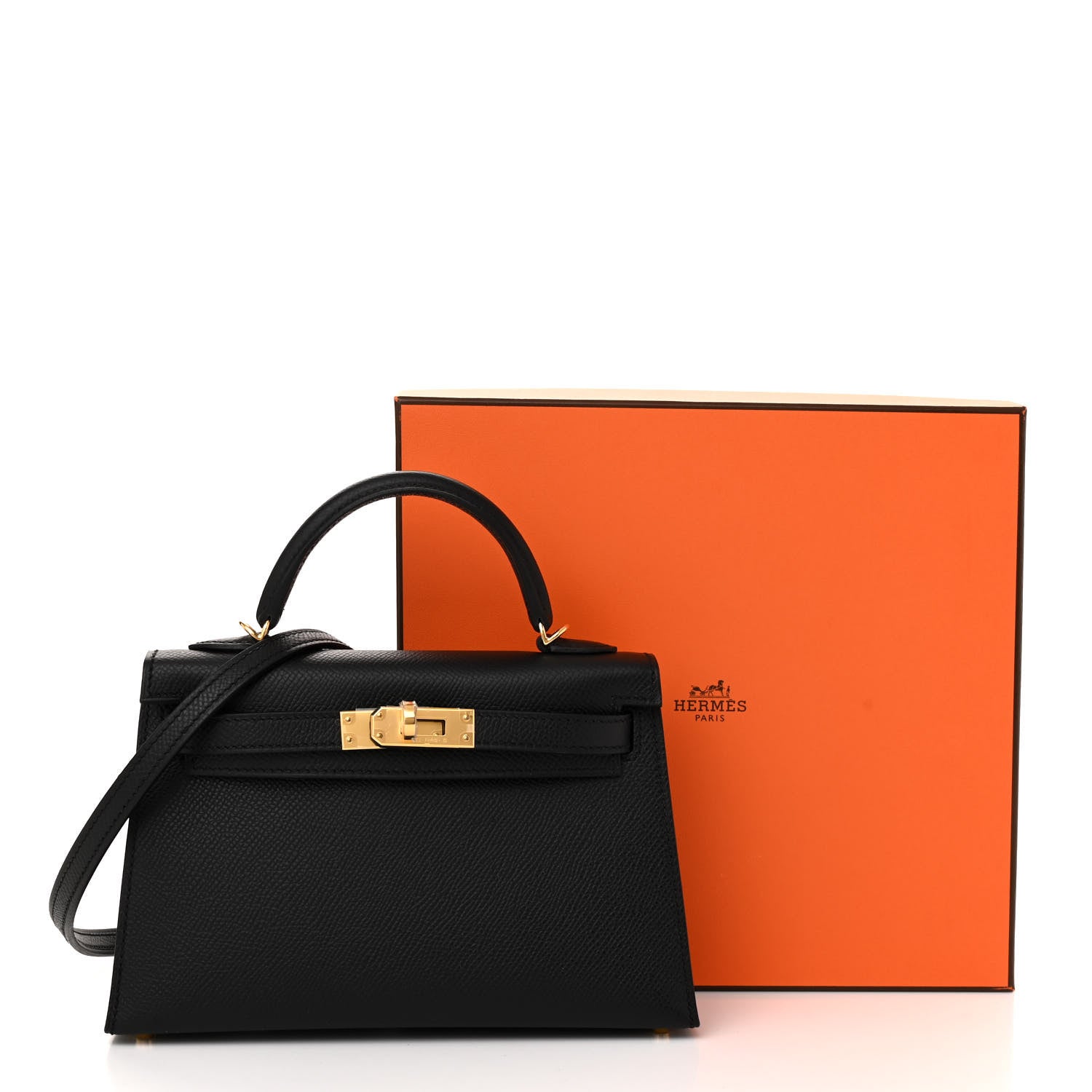 Hermes Epsom Mini Kelly Sellier 20 Black 11 of 11