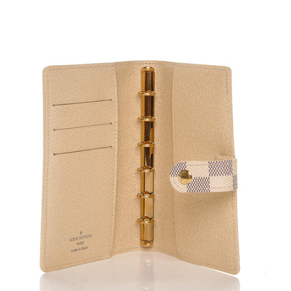 Louis Vuitton Damier Azur Small Ring Agenda Cover 5 of 6