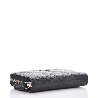 Chanel Caviar Quilted Zip Coin Purse Black 4 of 8