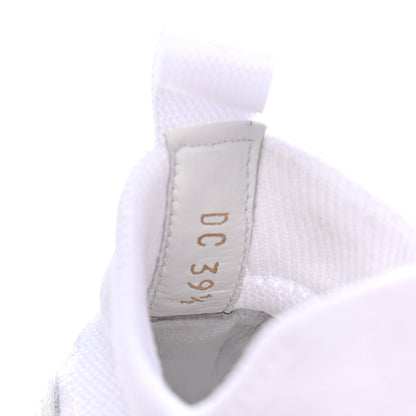 Christian Dior Technical Knit Calfskin Womens Walk'N'Dior High Top Sneakers 39.5 White 7 of 9