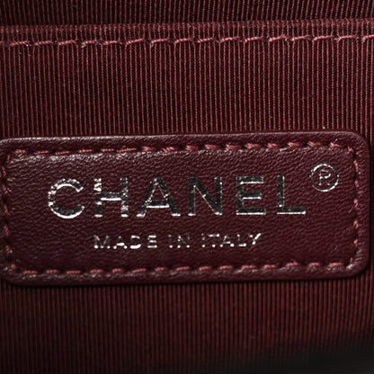 Chanel Glazed Calfskin Quilted Medium Chain Around Boy Flap Black 7 of 12