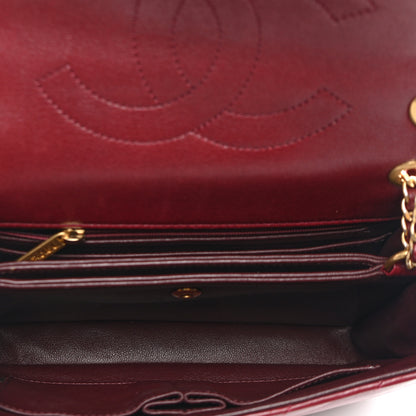 Chanel Lambskin Quilted Jumbo Coco Vintage Flap Burgundy 5 of 12