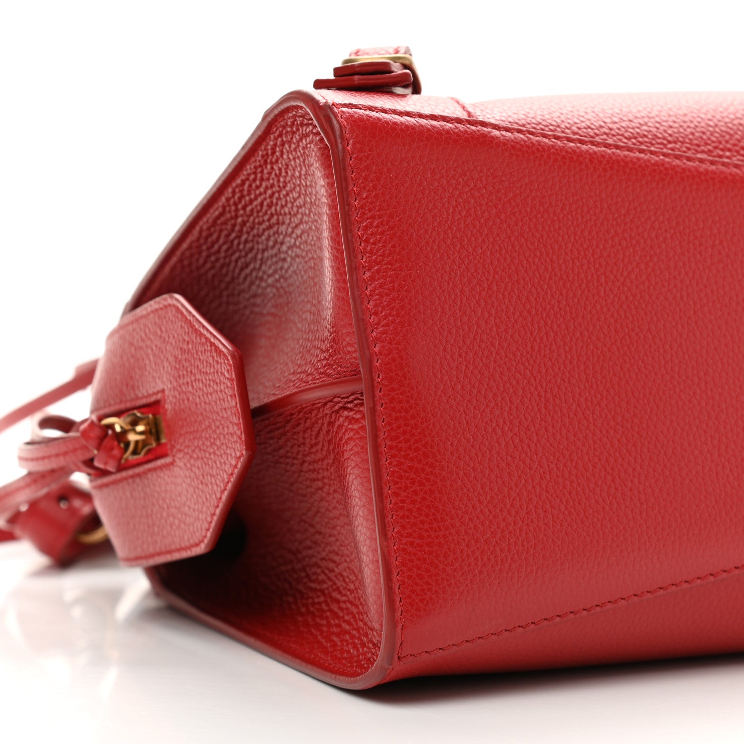 Balenciaga Grained Calfskin Neo Classic Gold Hardware S City Medium Red 10 of 12