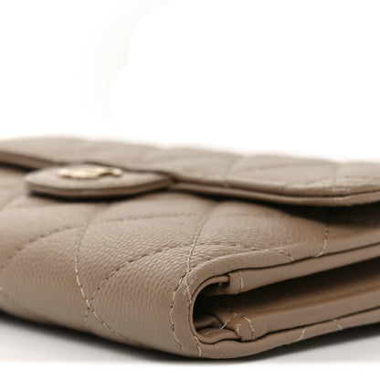 Chanel Caviar Quilted Medium Flap Wallet Beige 10 of 10