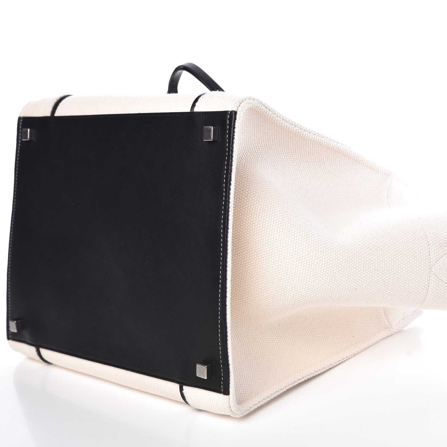Celine Cotton Canvas Medium Phantom Luggage White 10 of 10