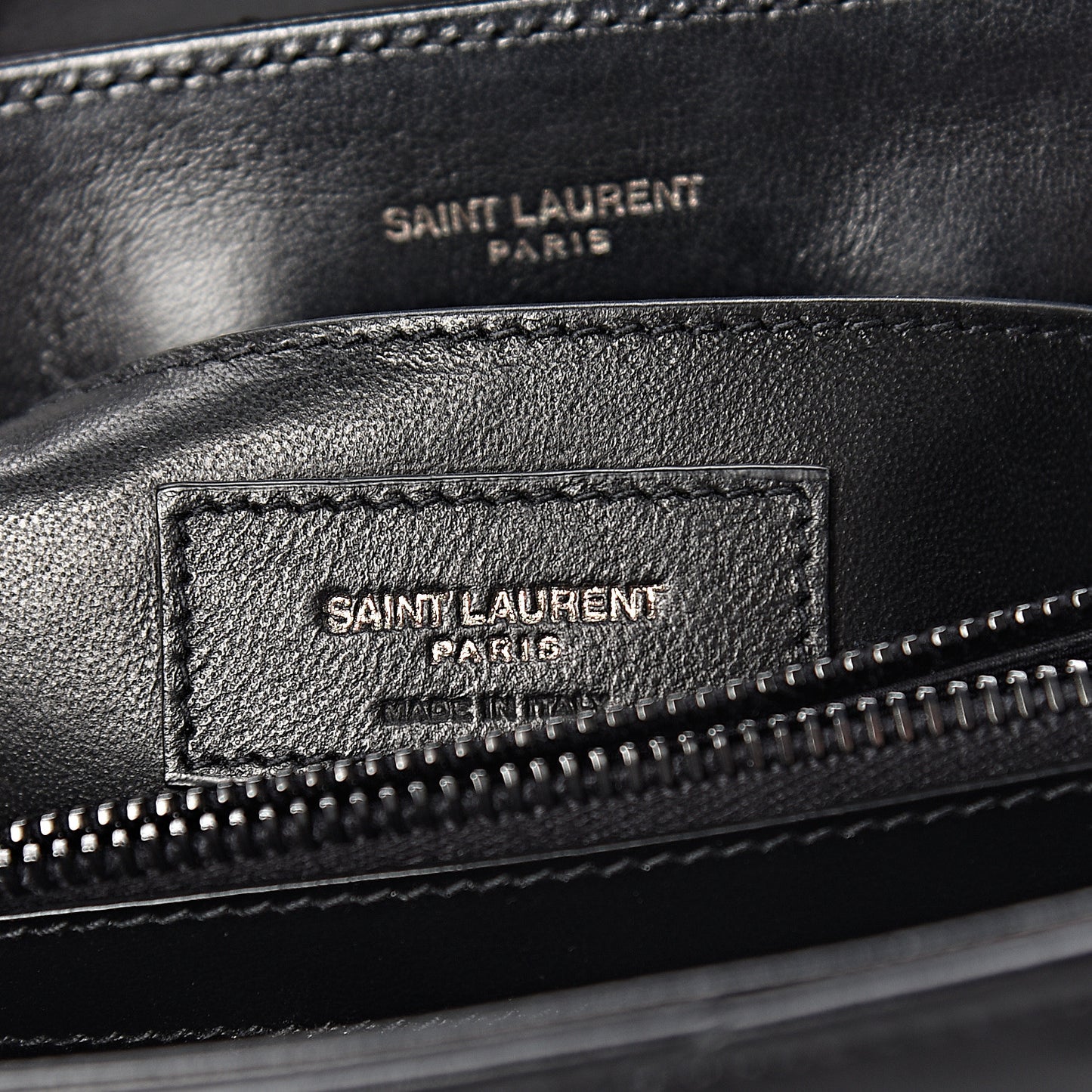 Calfskin Y Quilted Monogram Small Loulou Chain Satchel Black