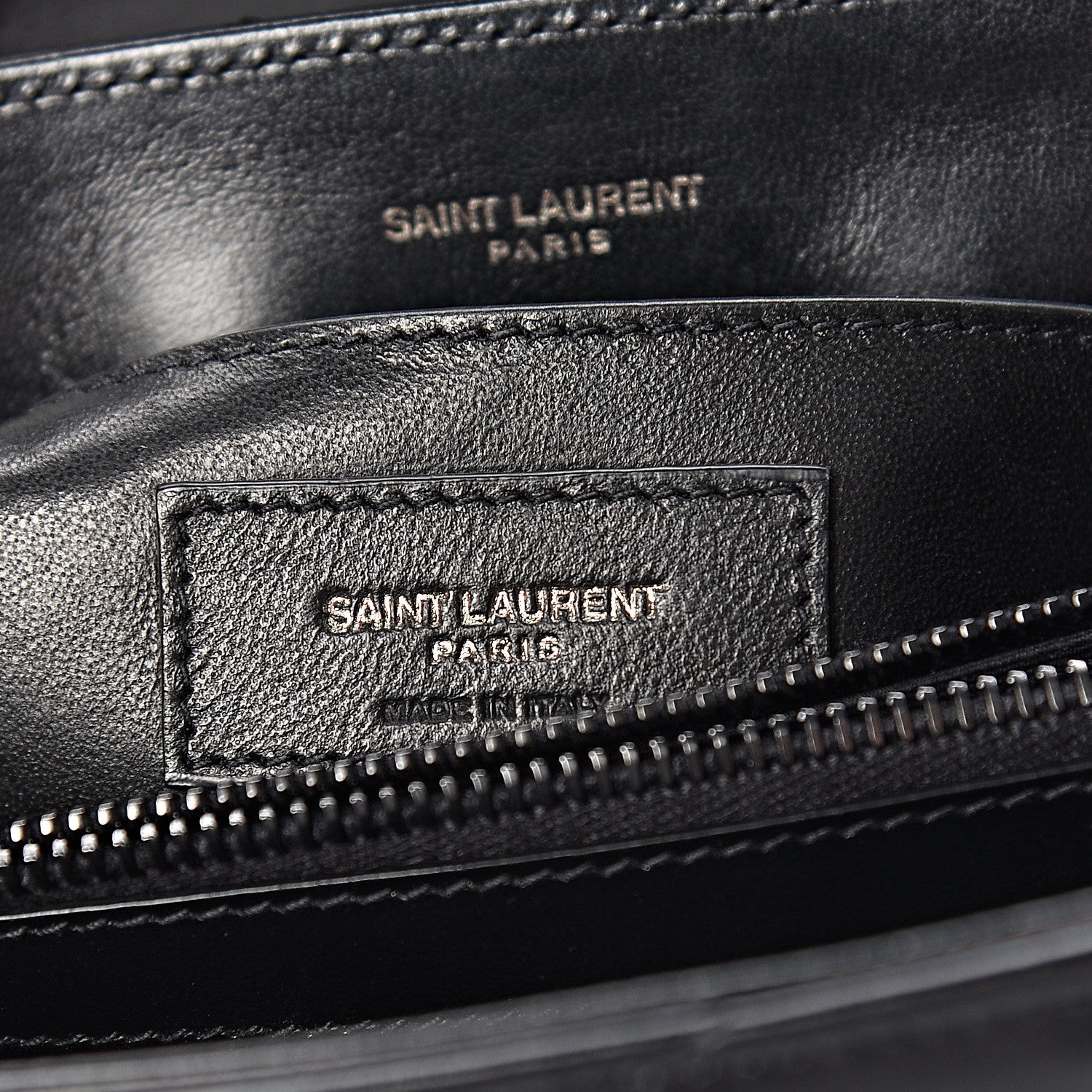 Saint Laurent Calfskin Y Quilted Monogram Small Loulou Chain Satchel Black 6 of 10