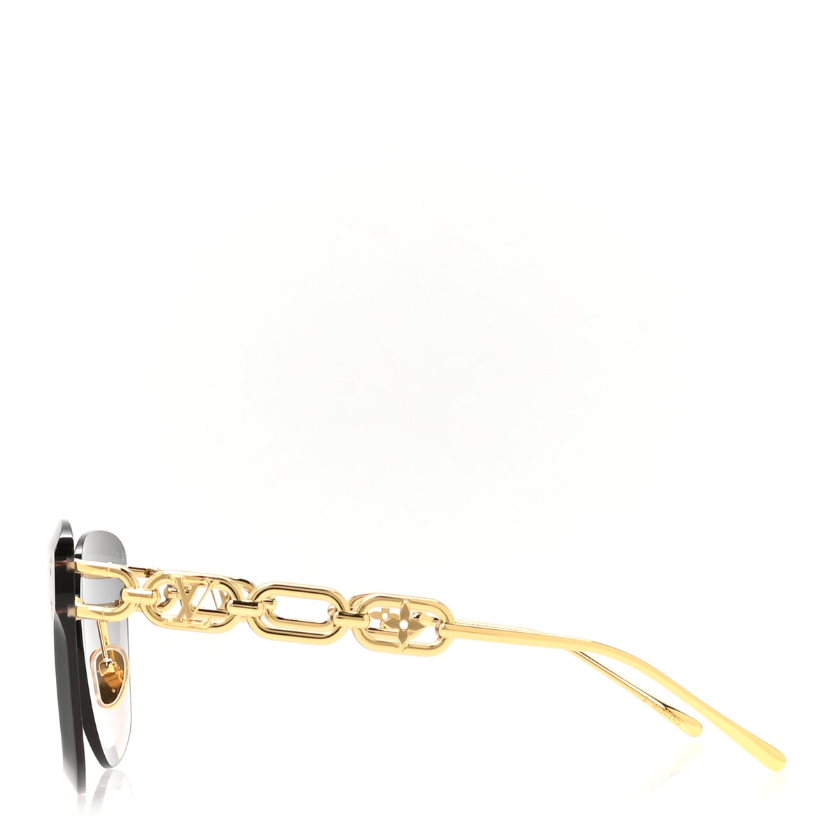 Louis Vuitton Metal Rimless LV Jewel Cat Eye Sunglasses Z1626U Gradient Blue 3 of 7