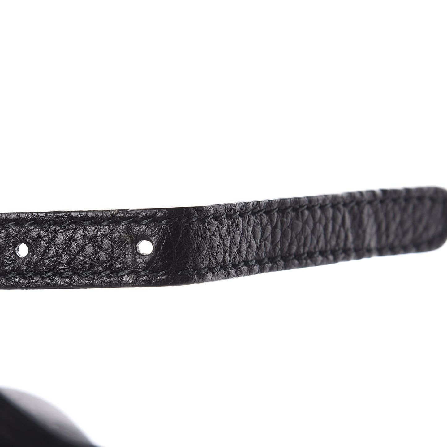 Pebbled Calfskin Small Soho Disco Bag Black