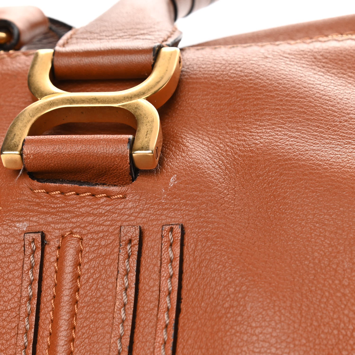 Chloe Calfskin Large Marcie Satchel Tan 13 of 16