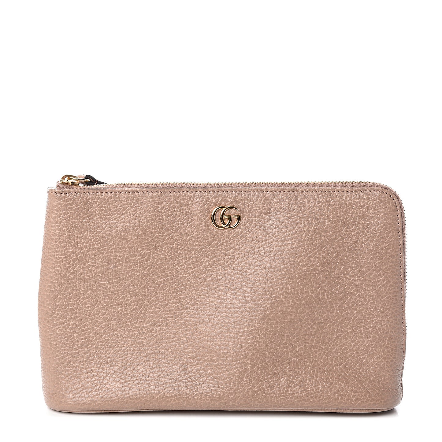 Calfskin GG Marmont Zip Pouch Porcelain Rose
