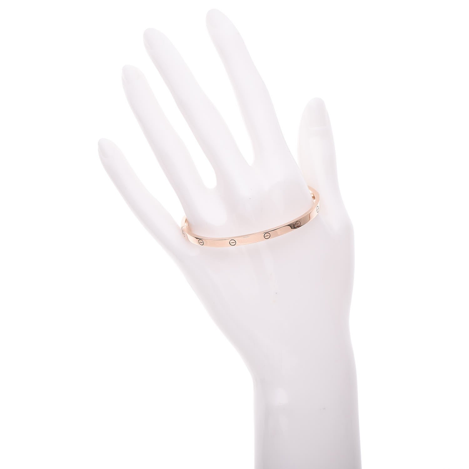 Cartier 18K Pink Gold Small LOVE Bracelet 17 2 of 6