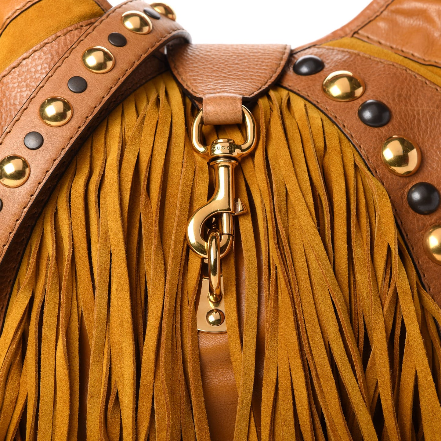 Calfskin Suede Fringe Babouska Hobo
