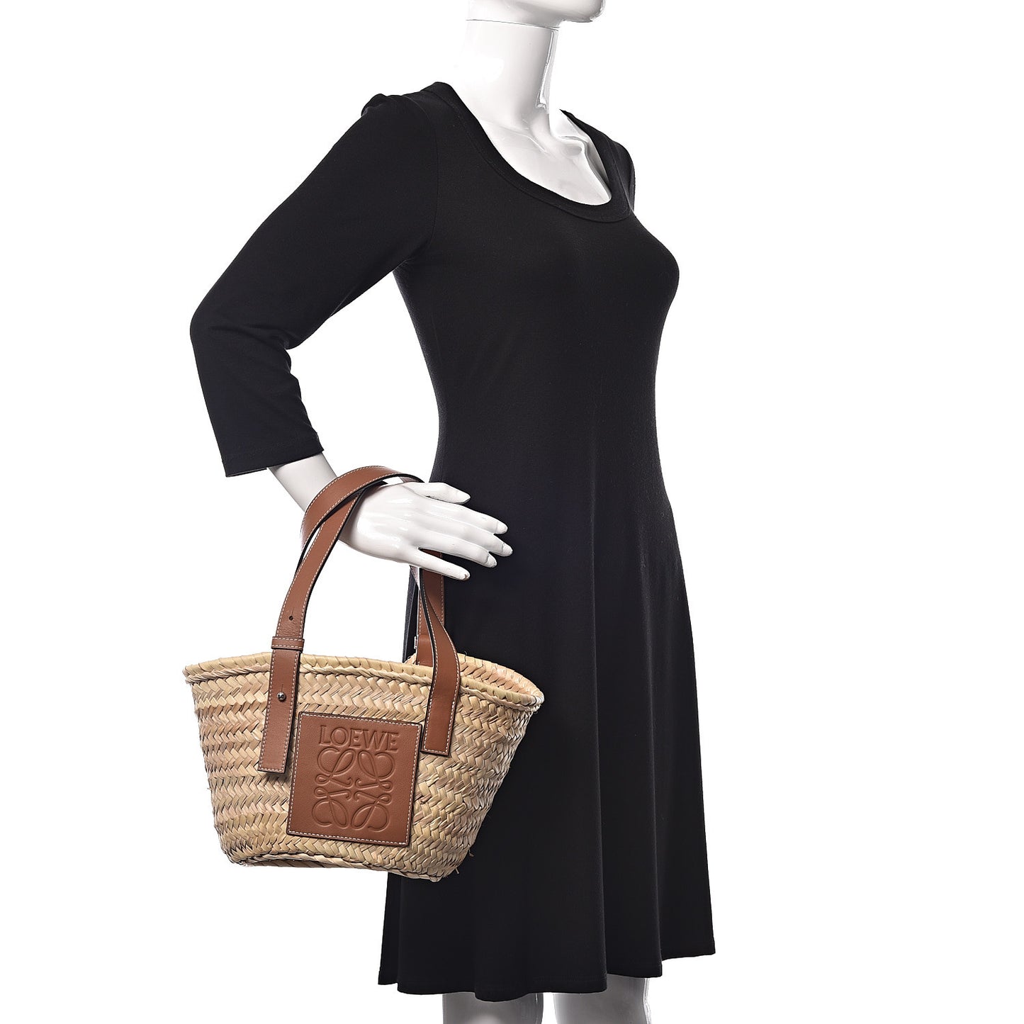 Raffia Small Basket Tote Bag Natural Tan