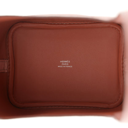 Hermes Ostrich Micro Picotin Lock Terre Cuite 5 of 11