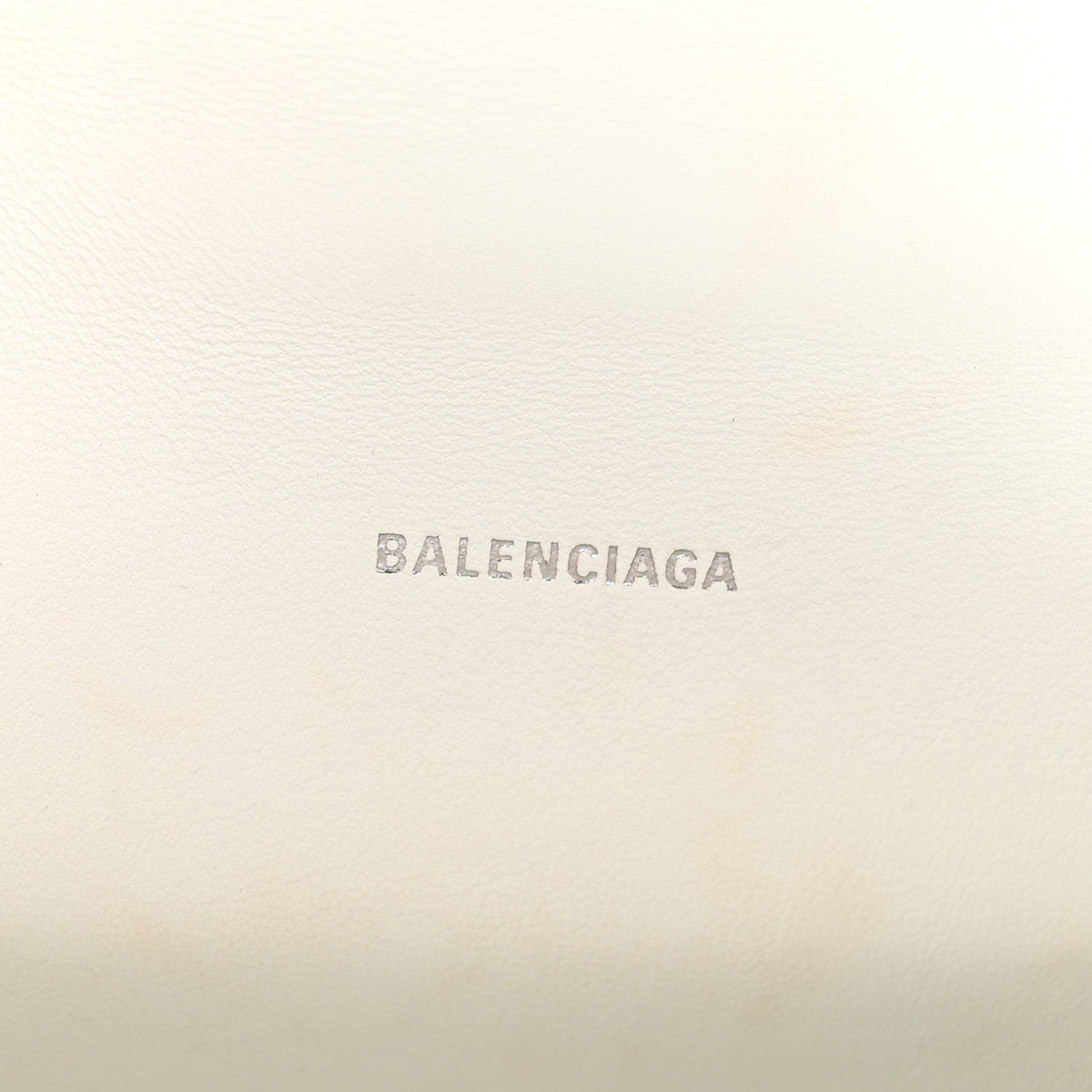 Balenciaga Shiny Box Calfskin Strass Hourglass Top Handle Bag XS White 6 of 10