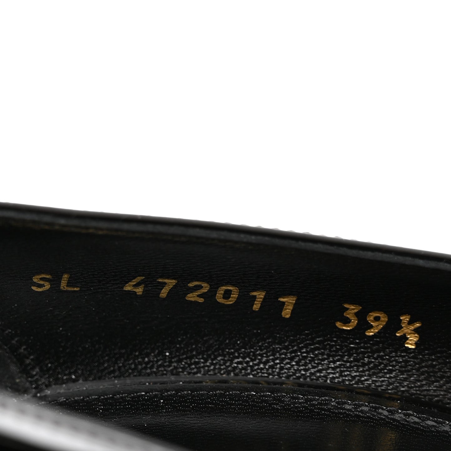 Patent Opyum 110 Pumps 39.5 Black Gold