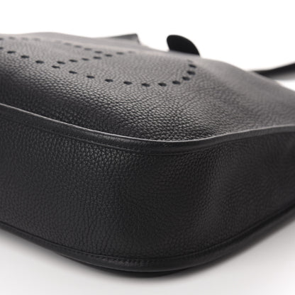 Hermes Taurillon Clemence Evelyne III GM Black 7 of 10
