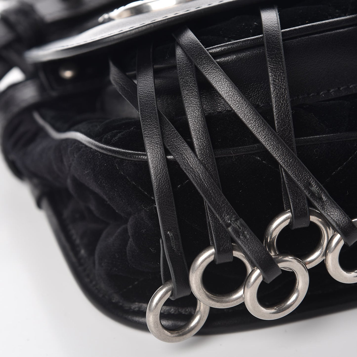 Velluto Corsaire Antic Crossbody Bag Black