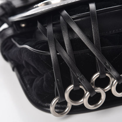 Prada Velluto Corsaire Antic Crossbody Bag Black 7 of 8